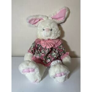 Vintage Plush Stuffed Easter Bunny Rabbit 15" Age 3+years